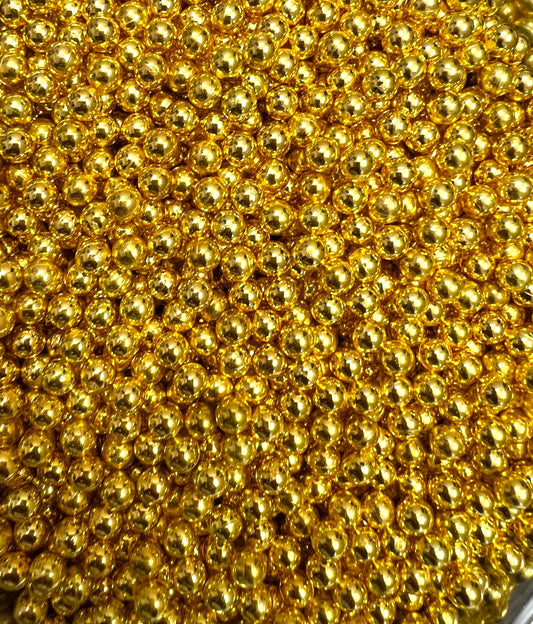 Golden High Quality 6mm No Hole Beads