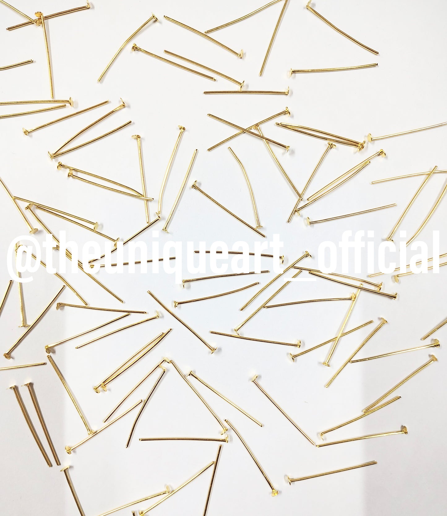High Qualtiy Heads Pins Golden 3cm