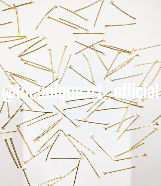 High Qualtiy Heads Pins Golden 3cm