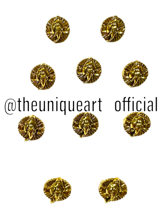 Ganesh Gold Metal Charm D2
