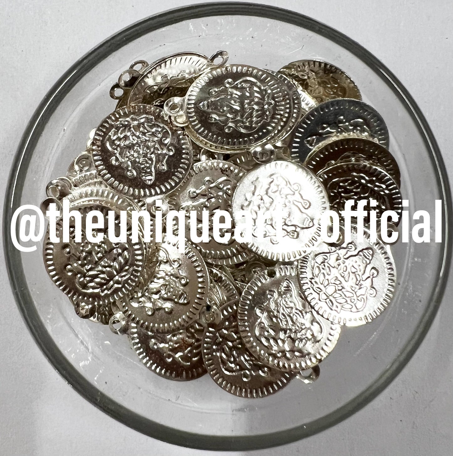 Silver Lakshmi Coins 15mm/1.5cm