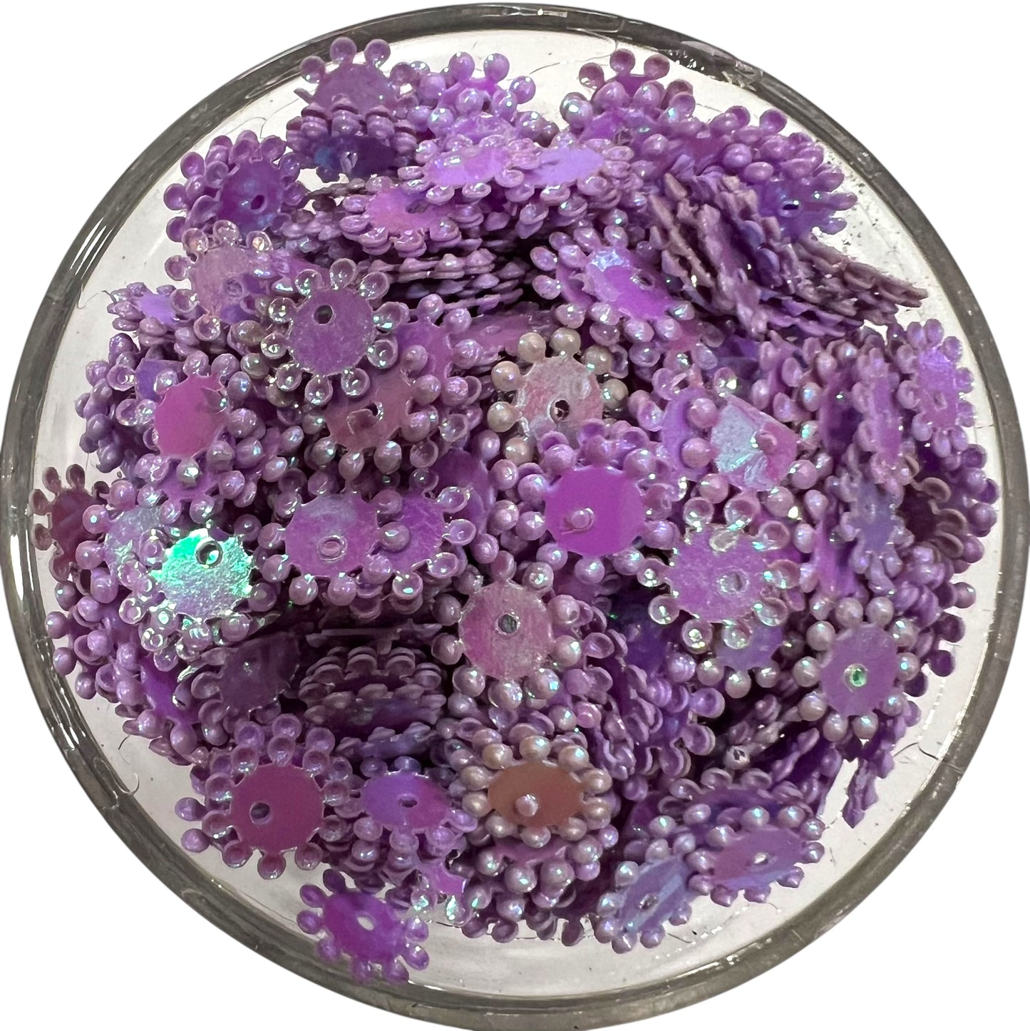 Purple Opaque Rainbow Chakri Sequins