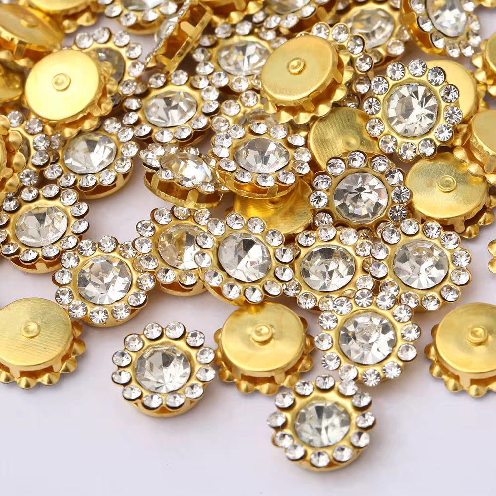 10mm Sunflower Silver
