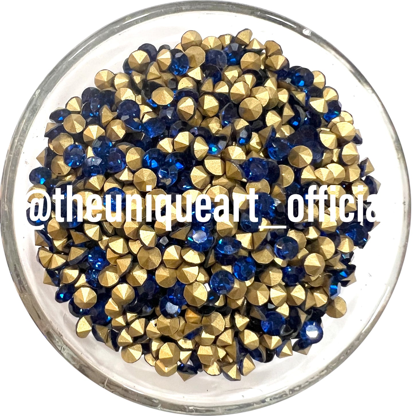 Blue 16ss Zircon Glass Stone