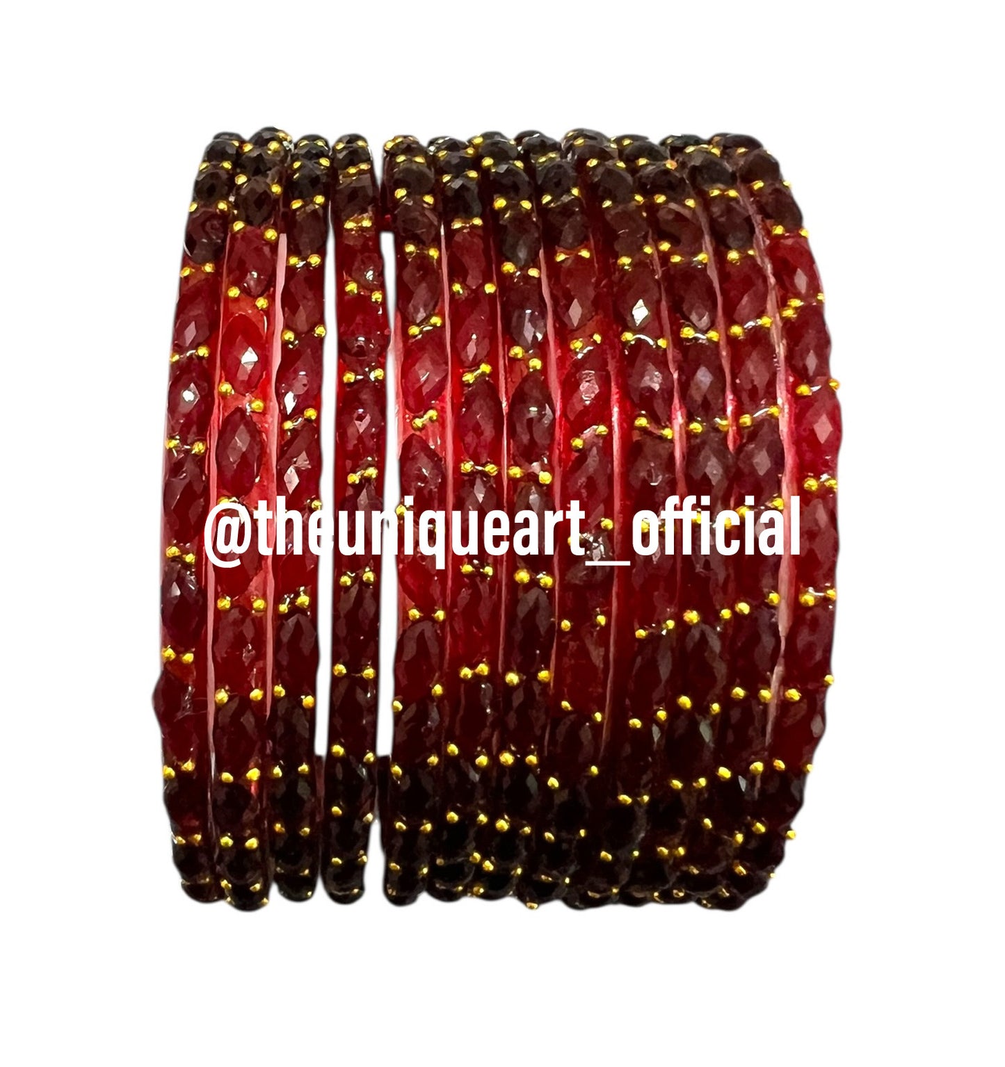 Mehroon Raindrop Bangles (Mehroon)