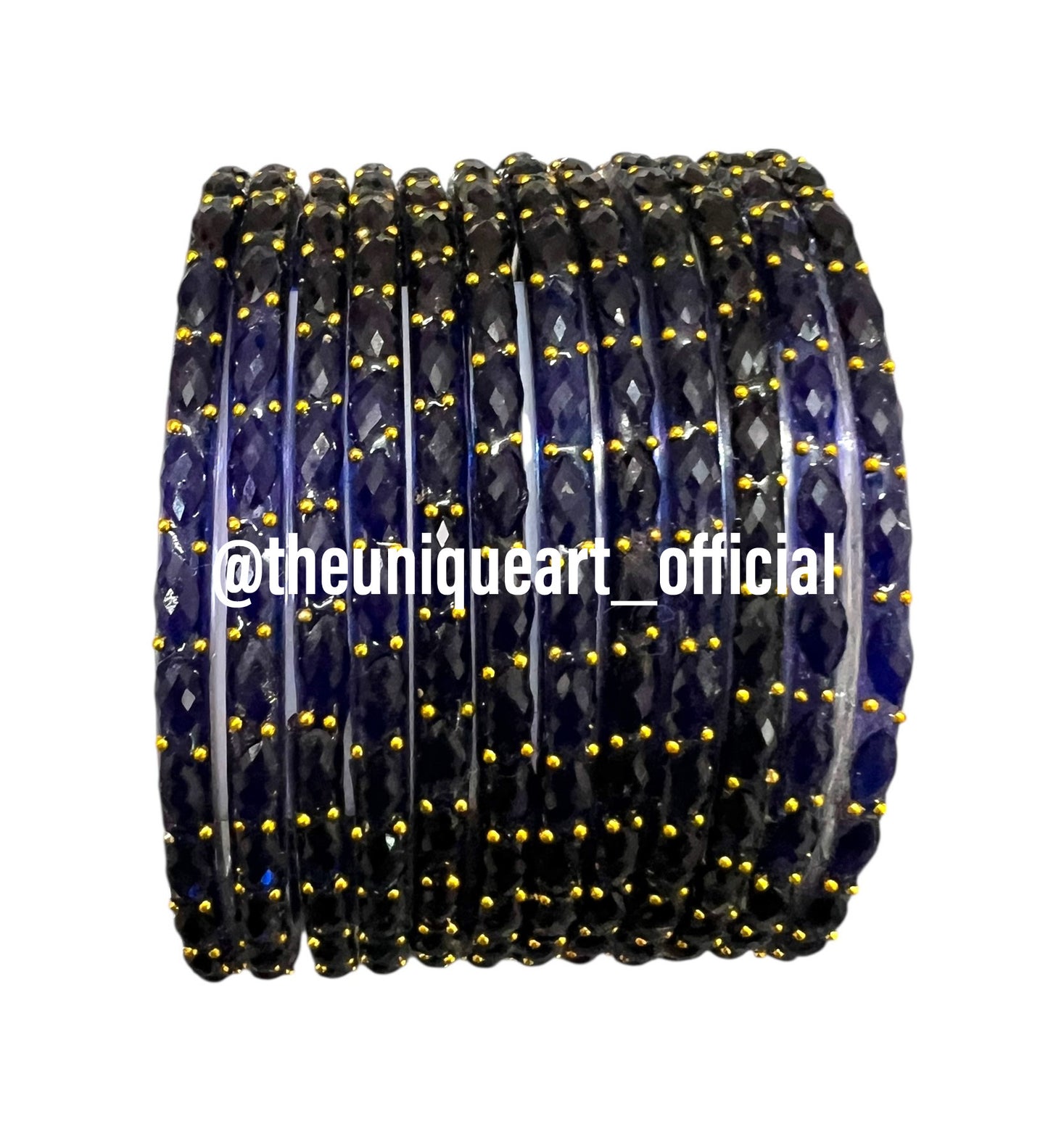 Navy Blue Raindrop Bangles (NB)