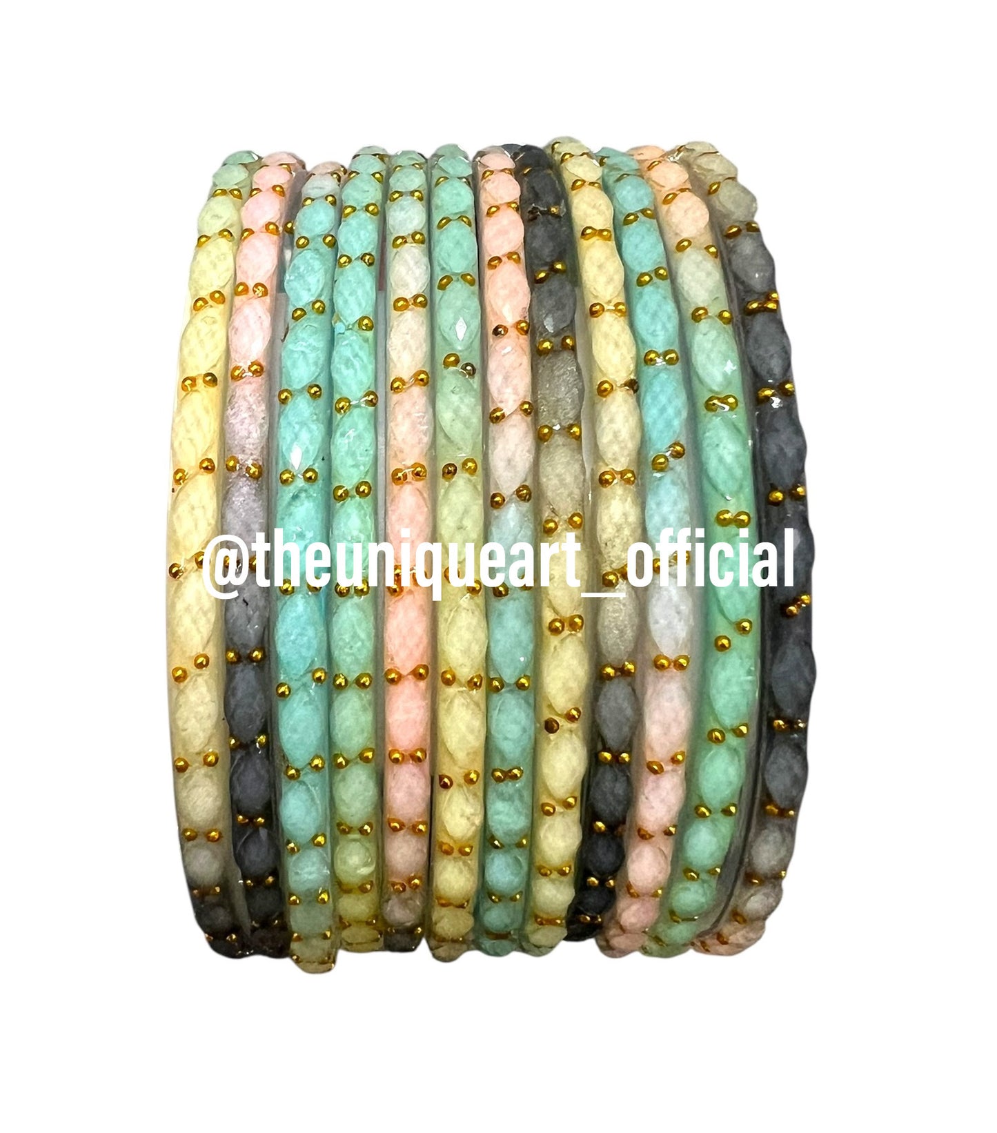 Pastel Multi Raindrop Bangles (C Multi)