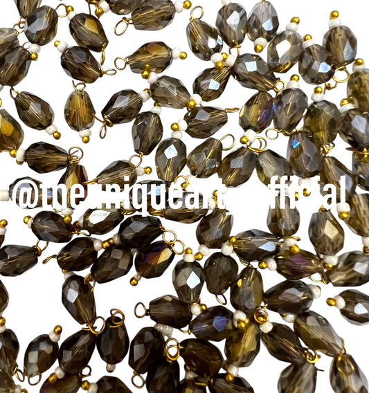 Mehendi Drop Hanging Beads 6x8mm