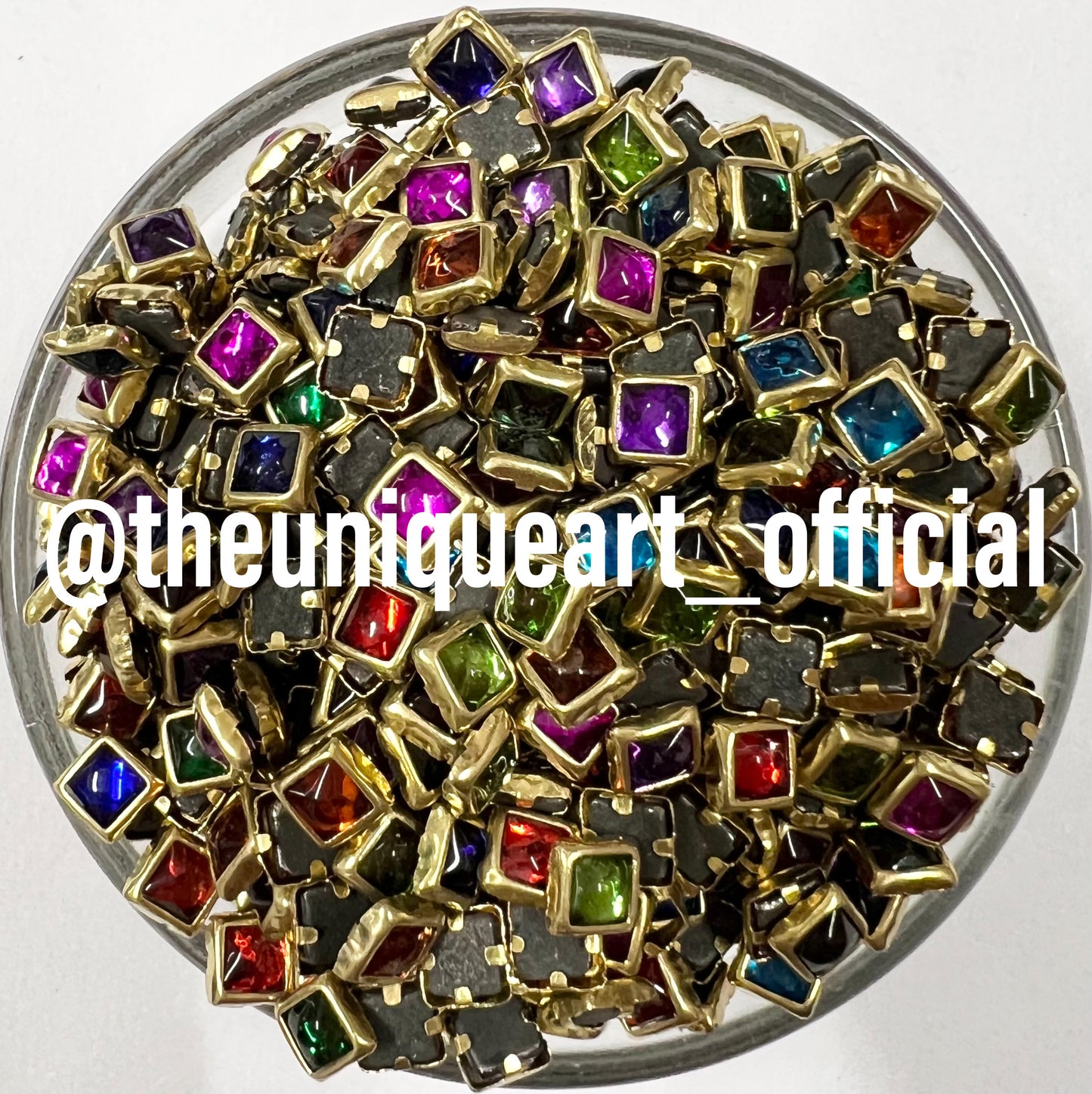 Multicolour 4x4 Glass Square