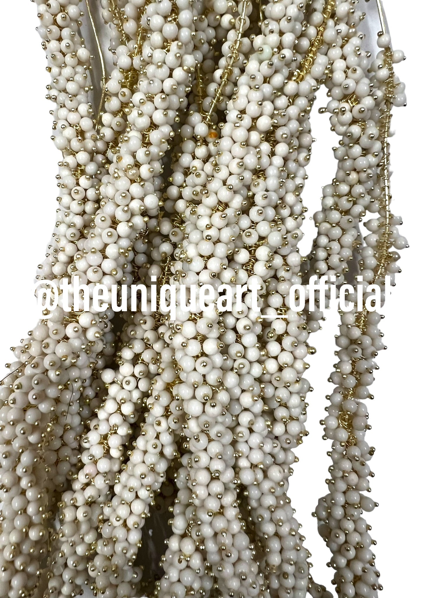White Loreal Beads