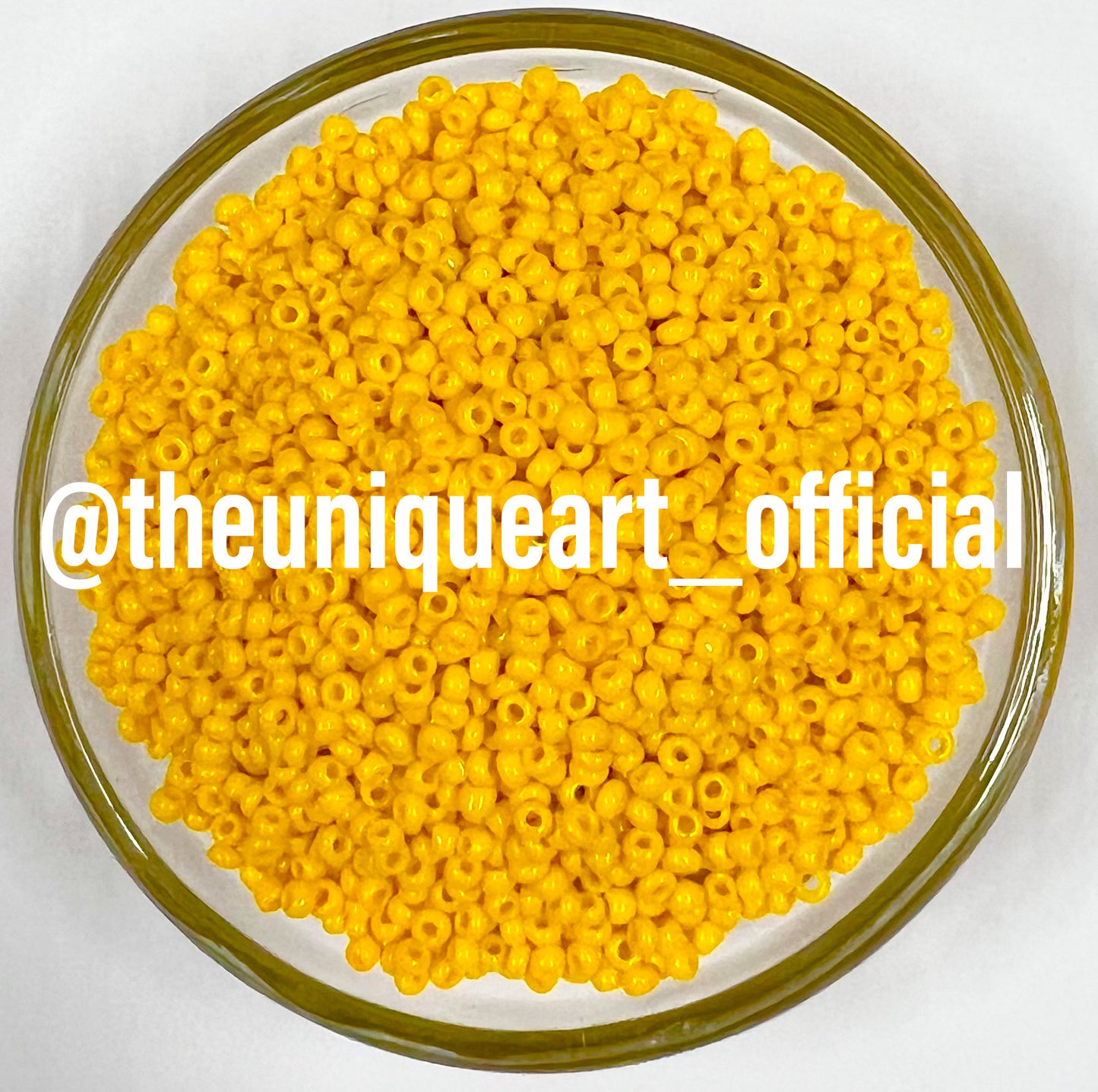 Golden Yellow Opaque Sugar Beads