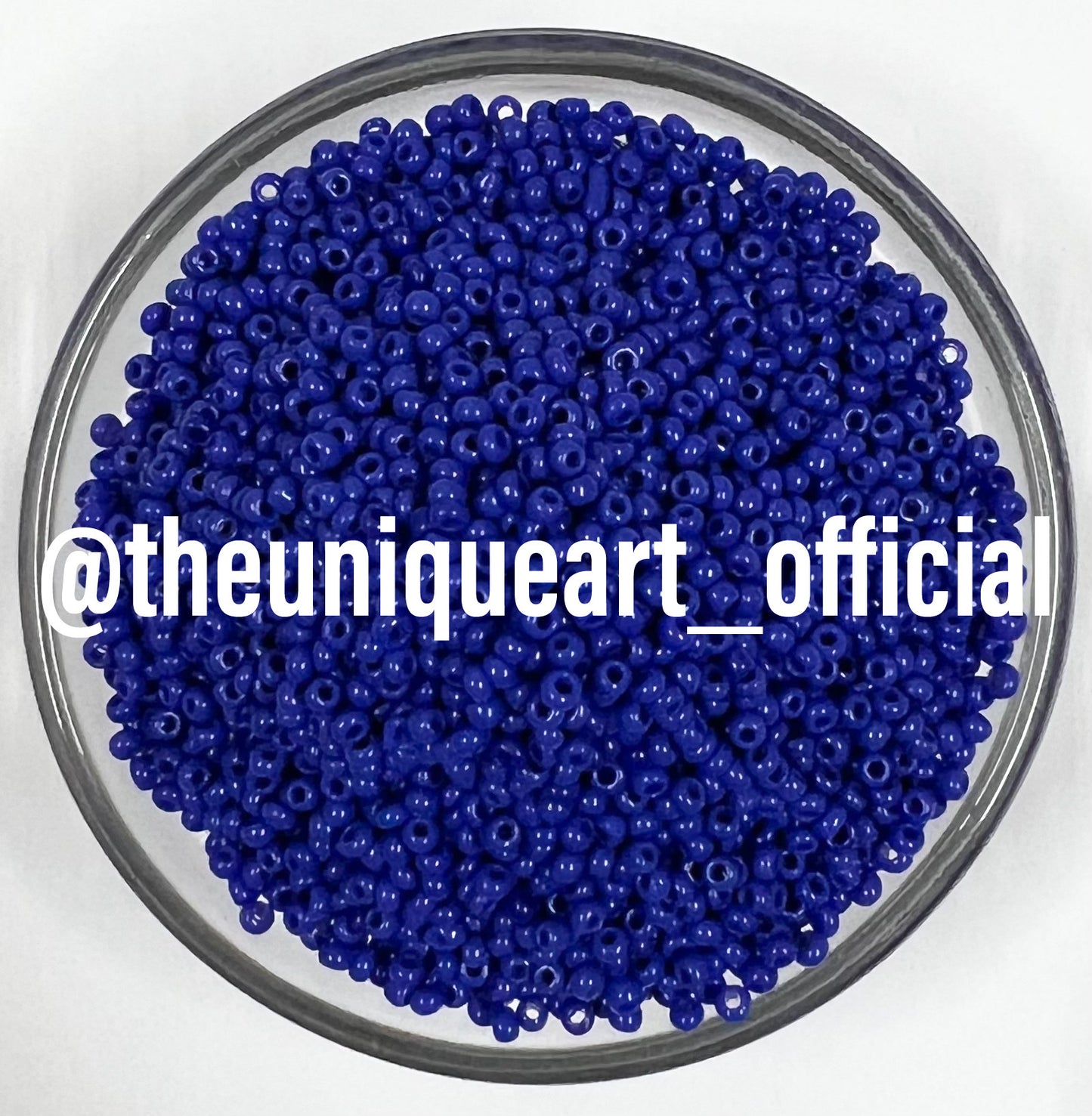 Blue Opaque Sugar Beads