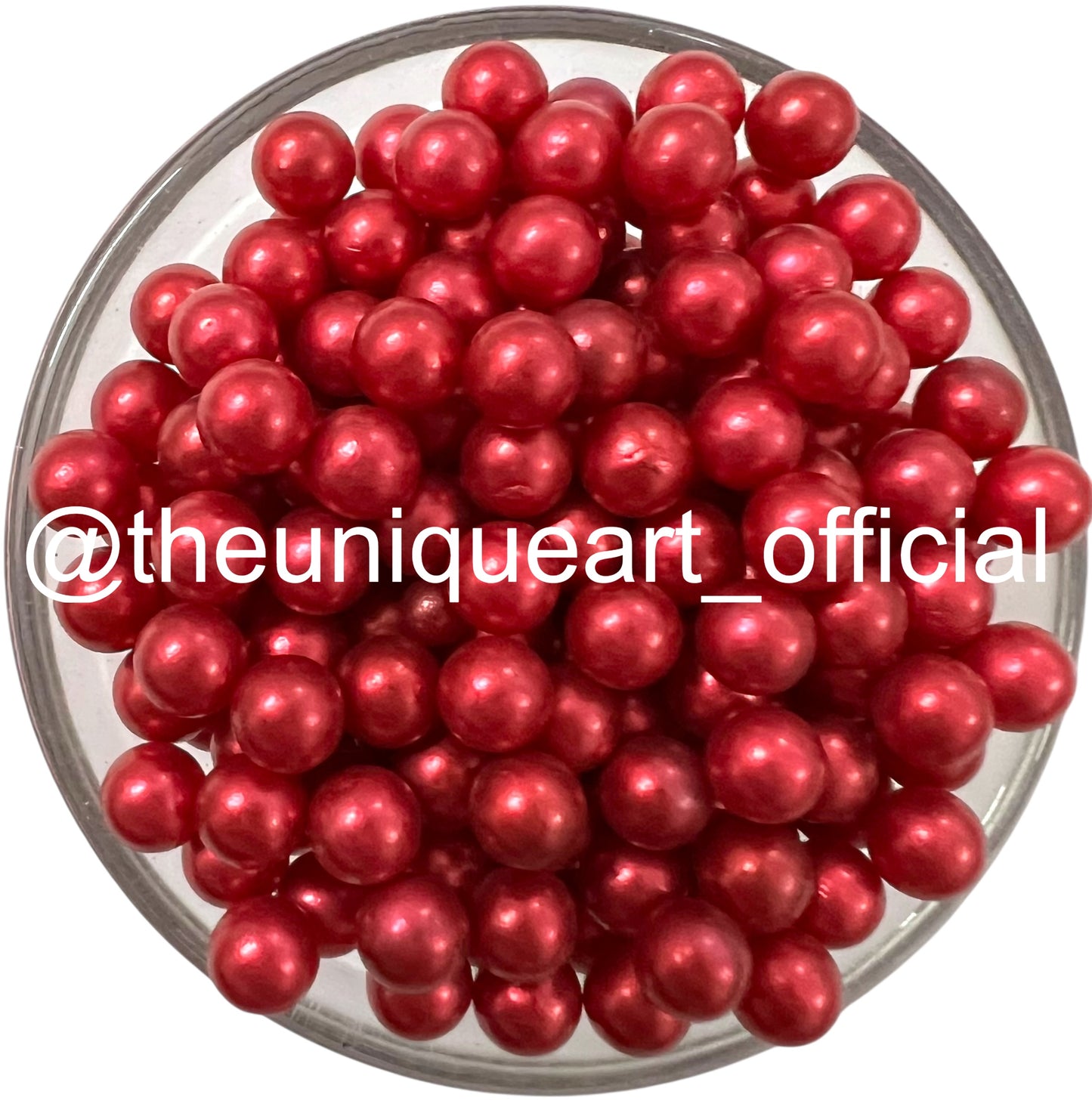 Maroon High Quality 6mm No Hole Beads
