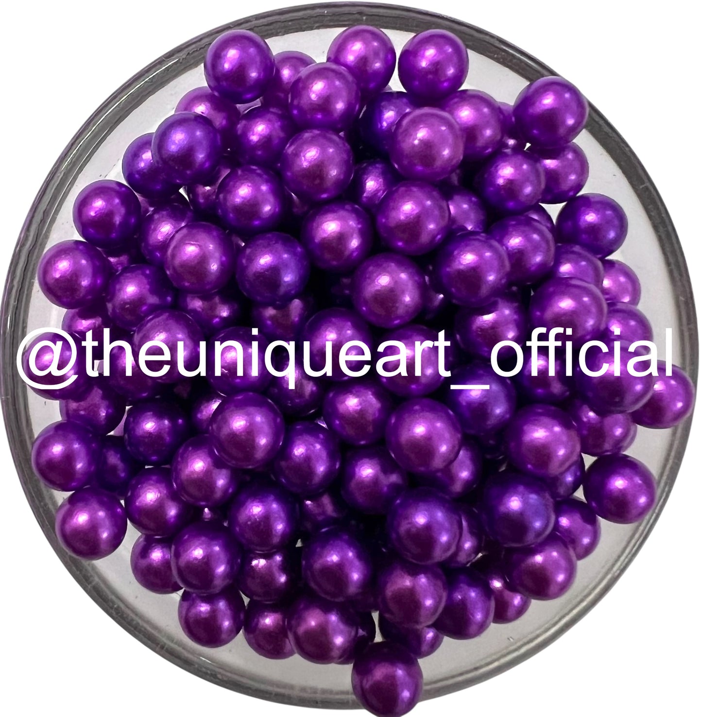 Purple High Quality 6mm No Hole Beads (N)