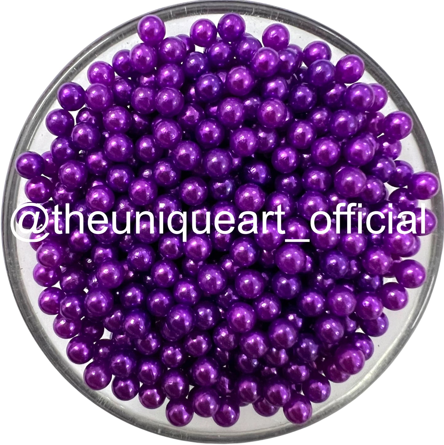 4mm Purple High Quality No Hole Beads
