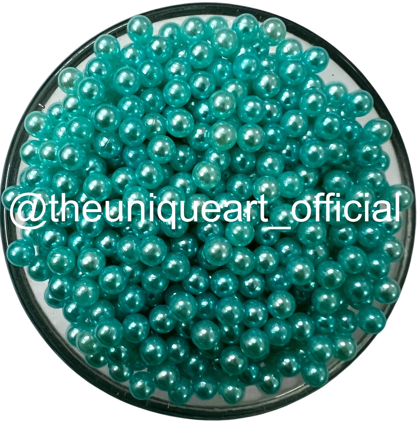 4mm Aqua Blue High Quality No Hole Beads