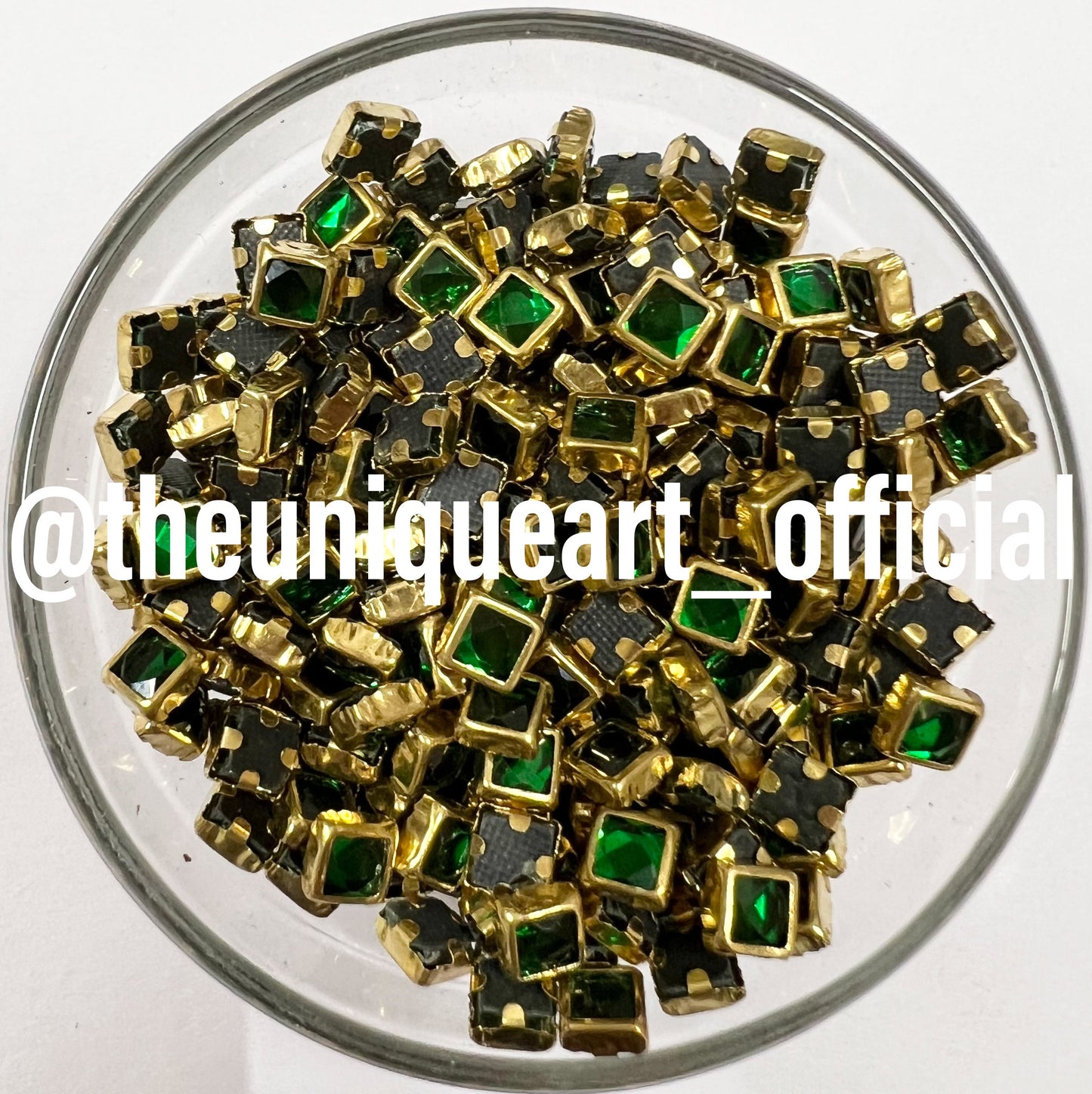 Green 4x4mm Glossy