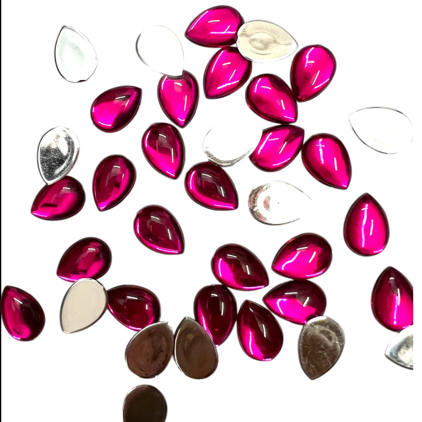 Dark Pink/ Rani 10x14 Drop Acrylic Flat Base