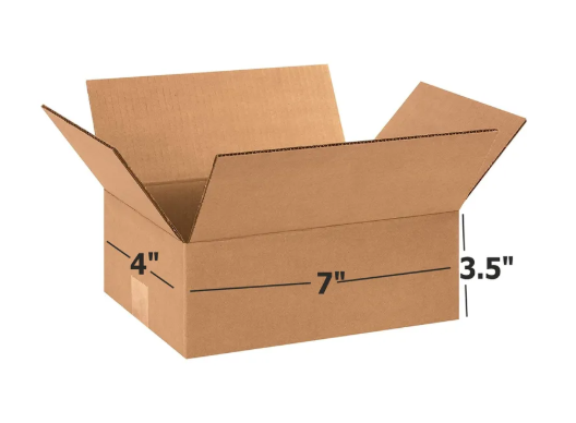 High Quality Corrugated Box 7x4x3.5 Inch