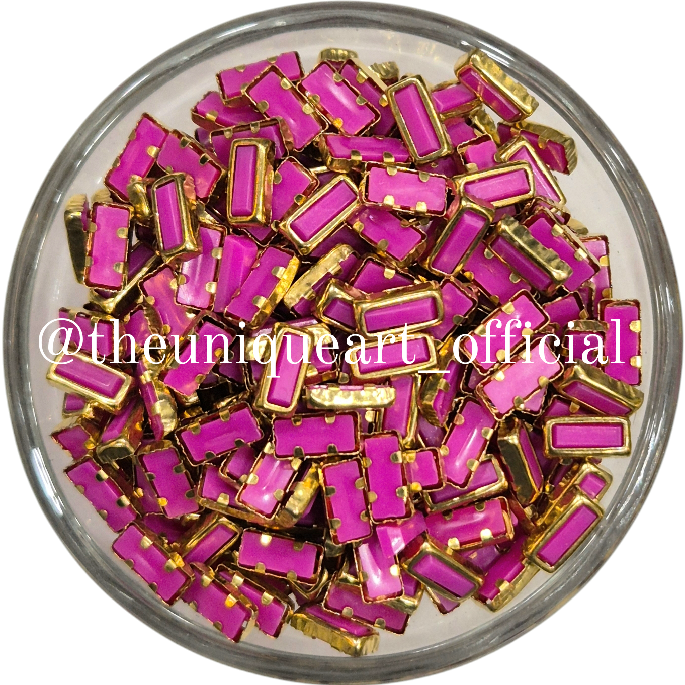 Dark Pink / Rani 3x7 Rectangle