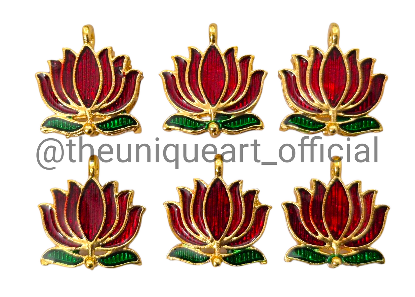 Single Loop Meena Lotus Maroon