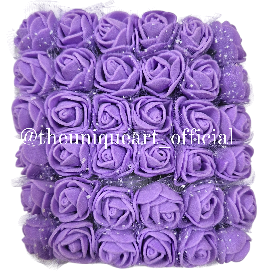 Foam Flower Purple (12pcs)