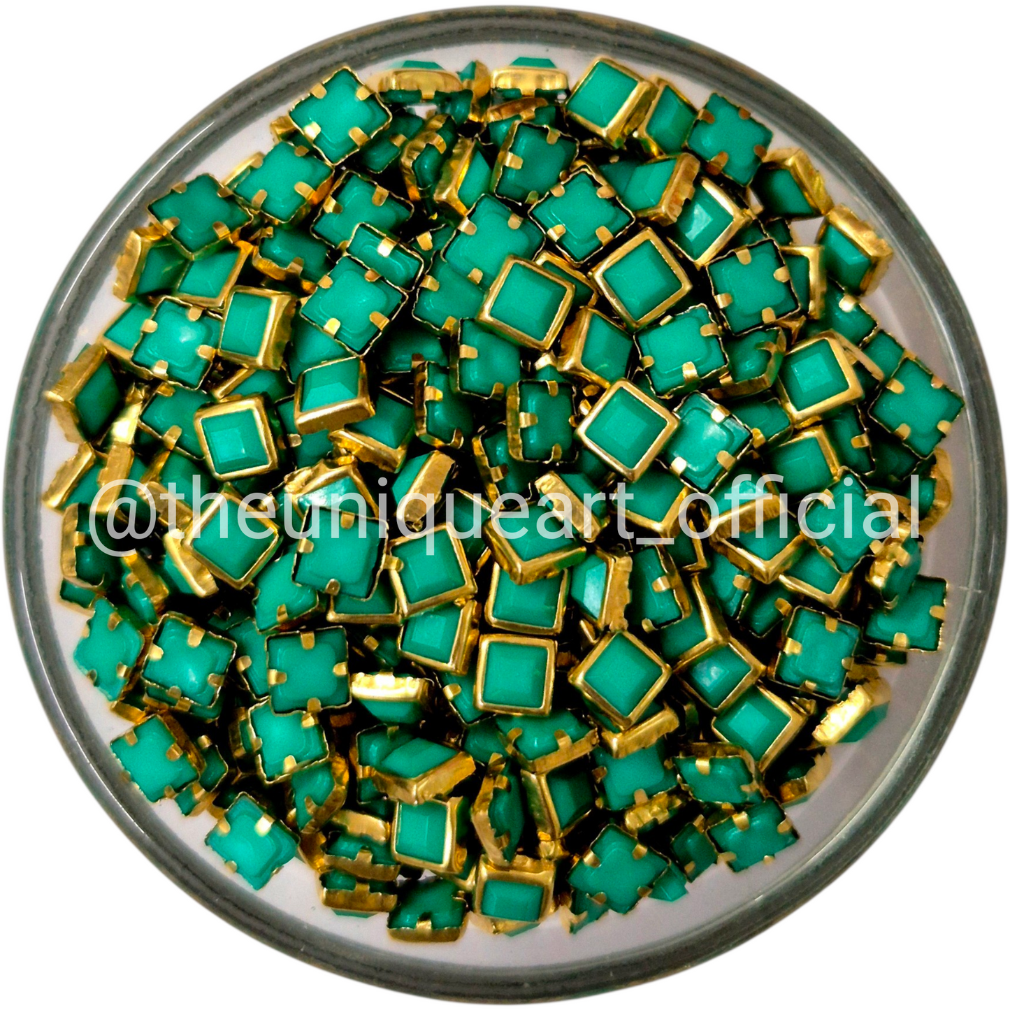 SP Teal Green Square 4x4mm