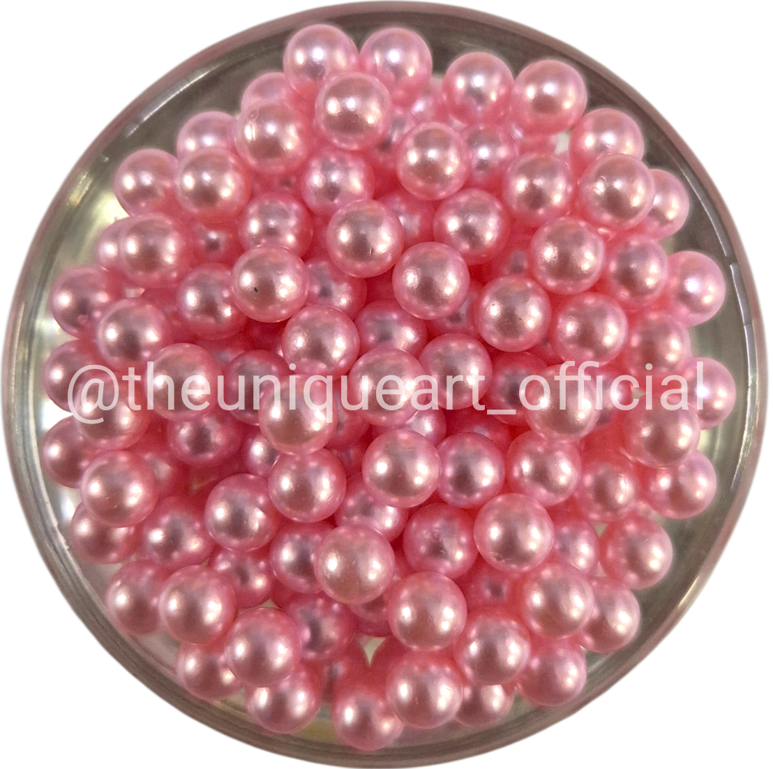 Pink High Quality 6mm No Hole Beads