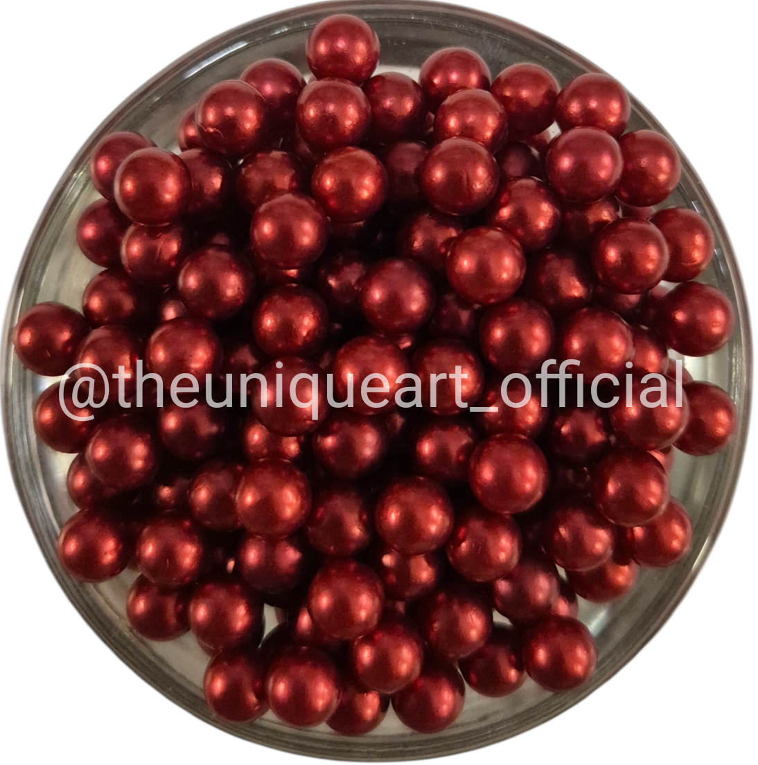 Maroon High Quality 6mm No Hole Beads