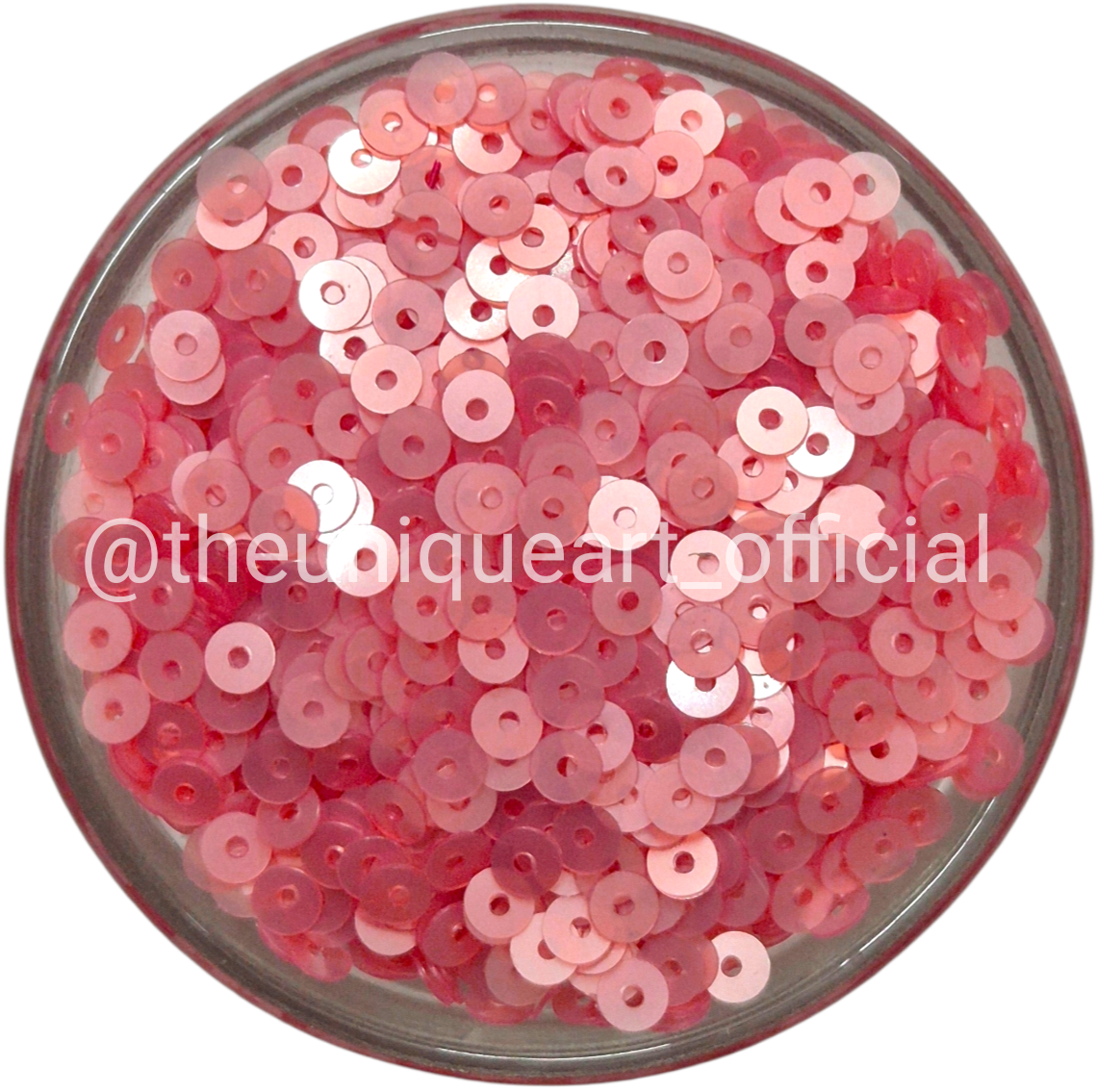 Carrot Pink Pastel Sequins