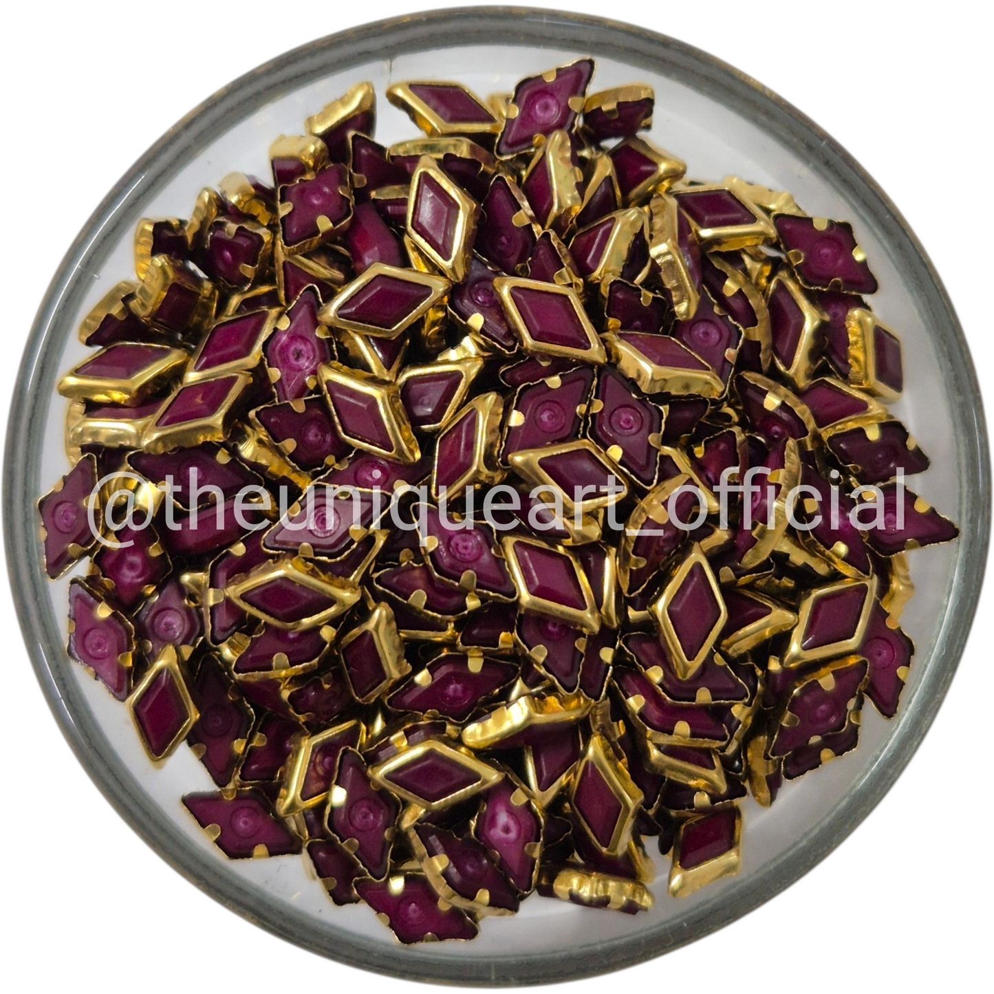 SP Maroon Diamond 4x8mm