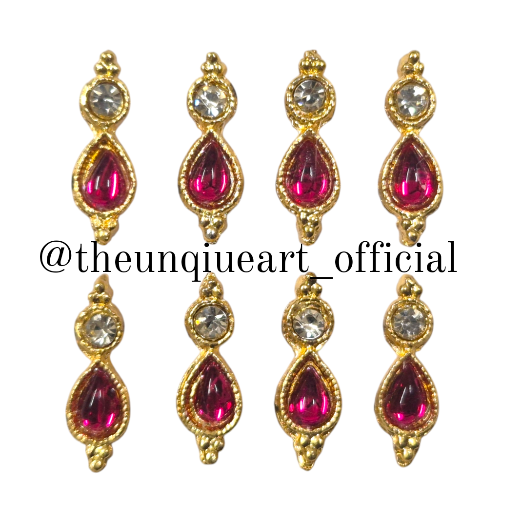 Two Loop Drop Rani Pink with Zircon Silver