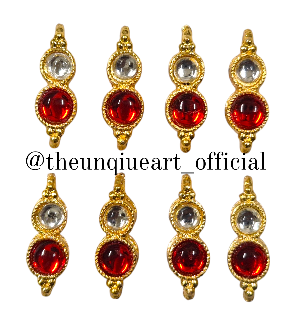 Two Loop 4mm White & 5mm Red