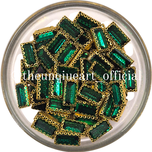 Emerald Green 5x10 Rectangle