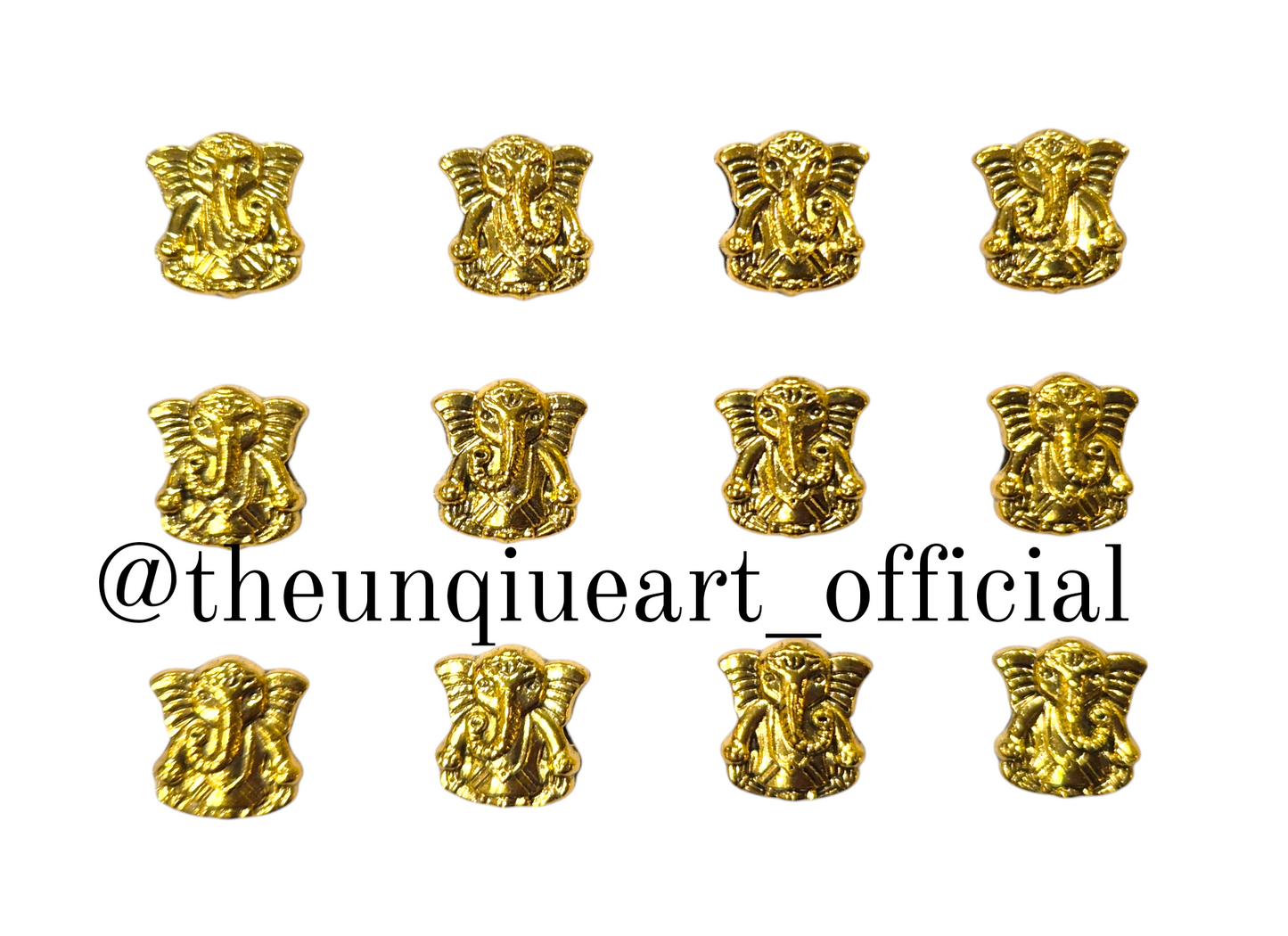 Ganesh Gold Metal Charm D4