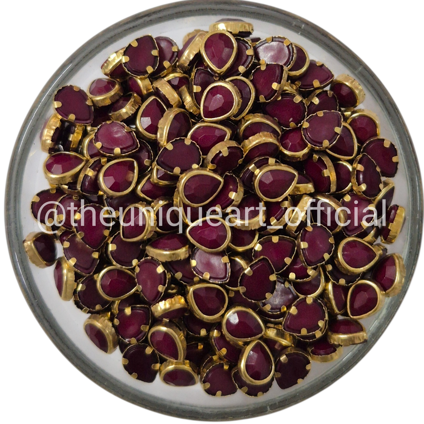 SP Maroon Drop 4x6mm