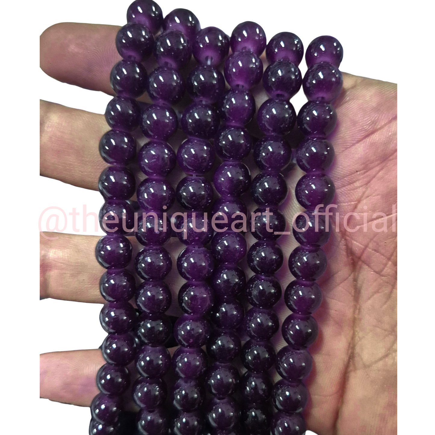 Wine Jelly Beads 8mm