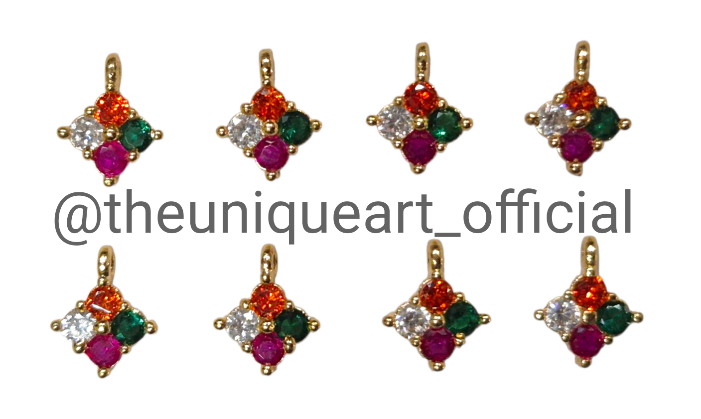 Square Multi Zircon High Quality AD Stone