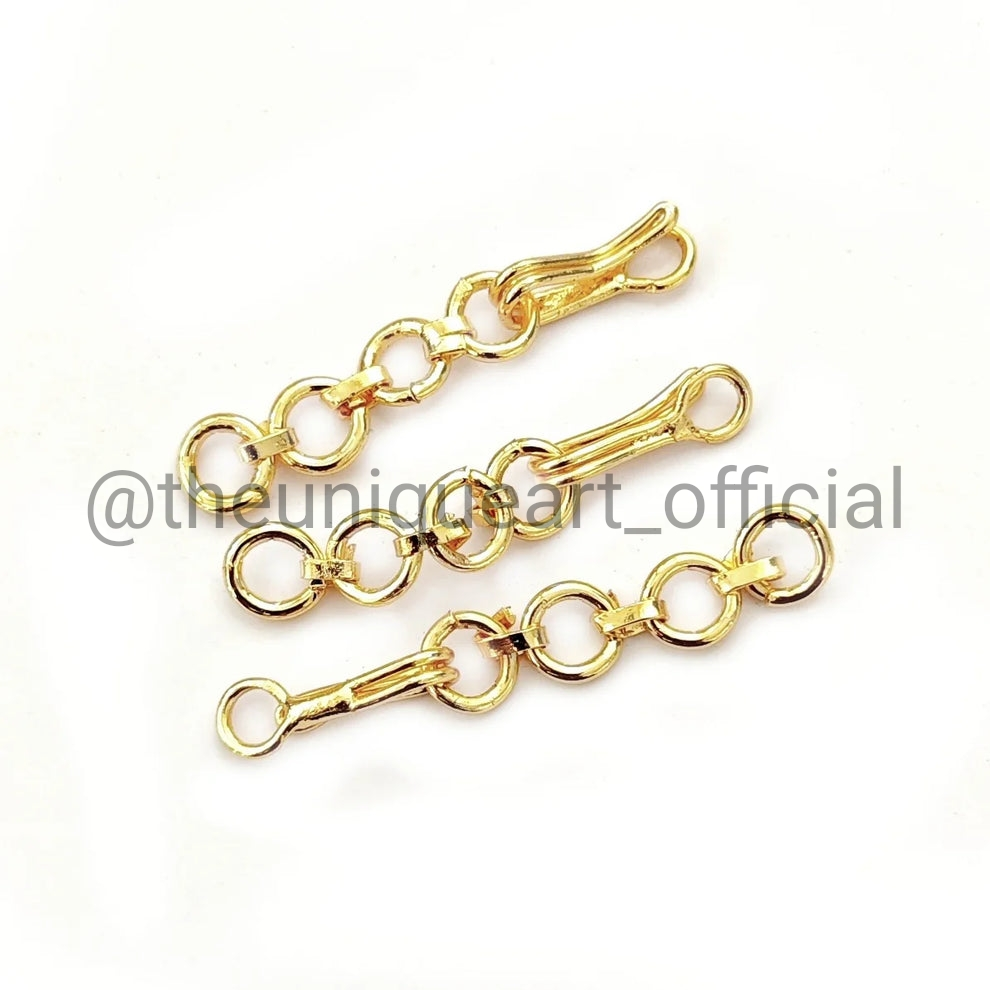Heavy Gold Plated Gold Back Chain with Hook 4CM