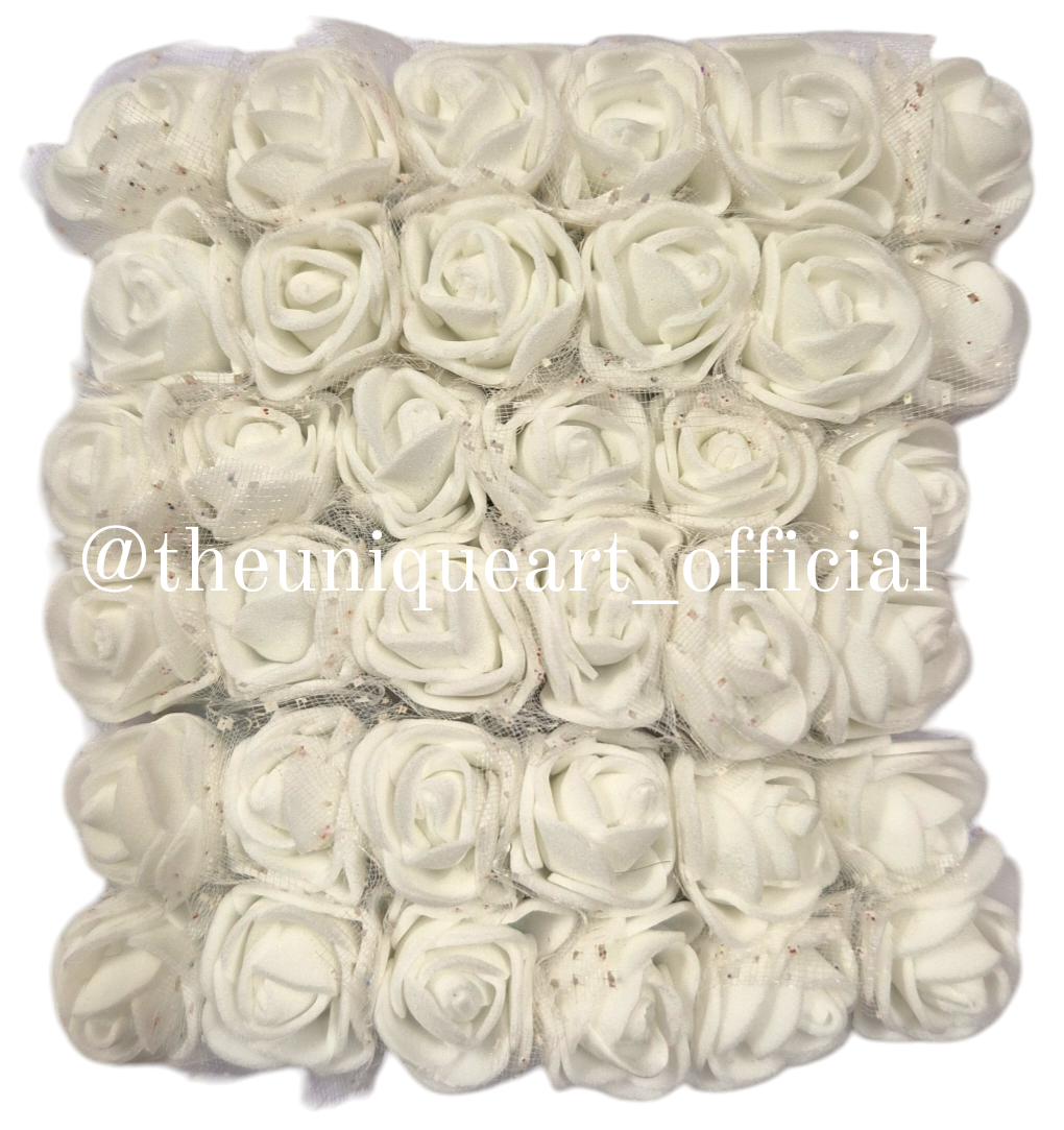 Foam Flower White (12pcs)