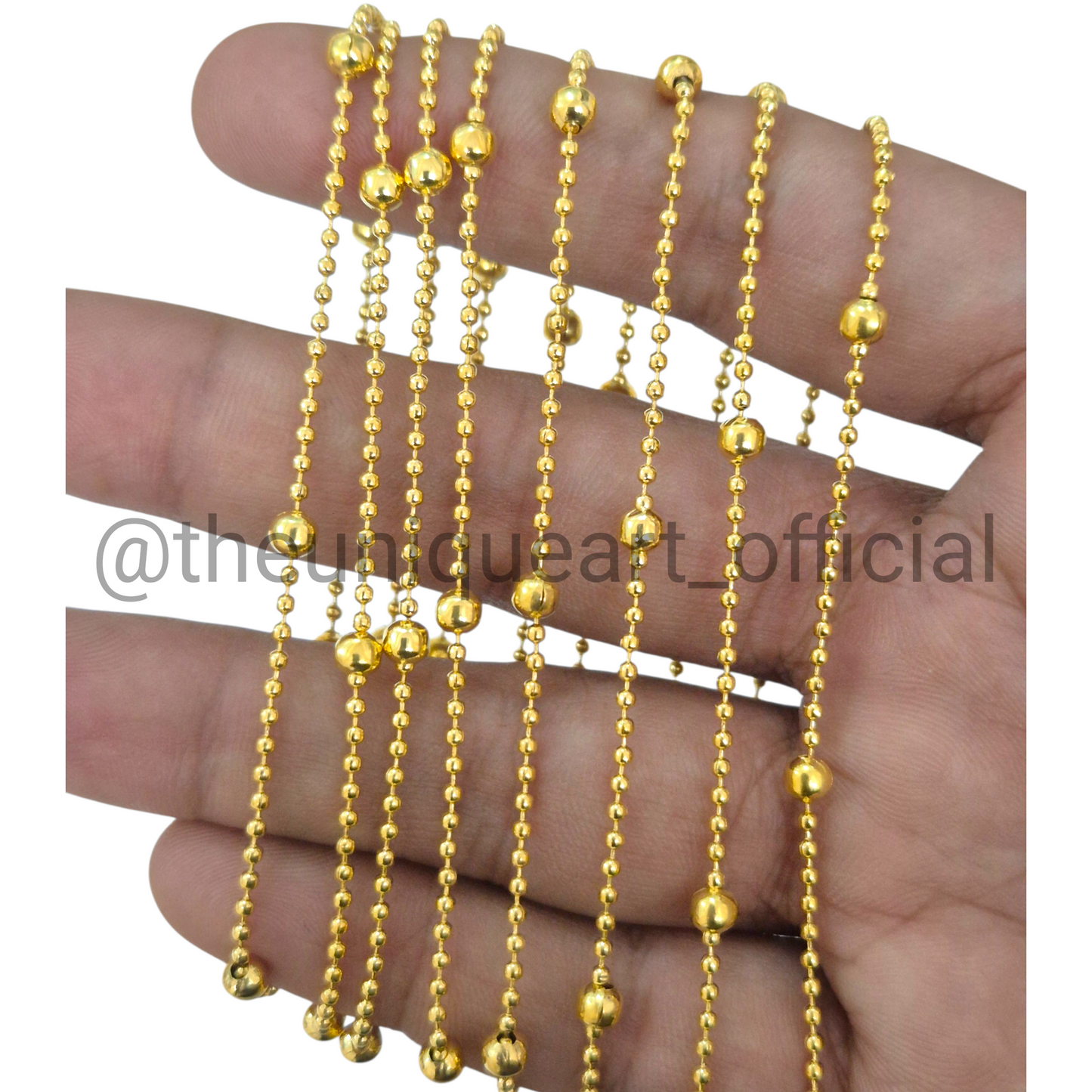 Normal Dot Ball Gold Chain D2