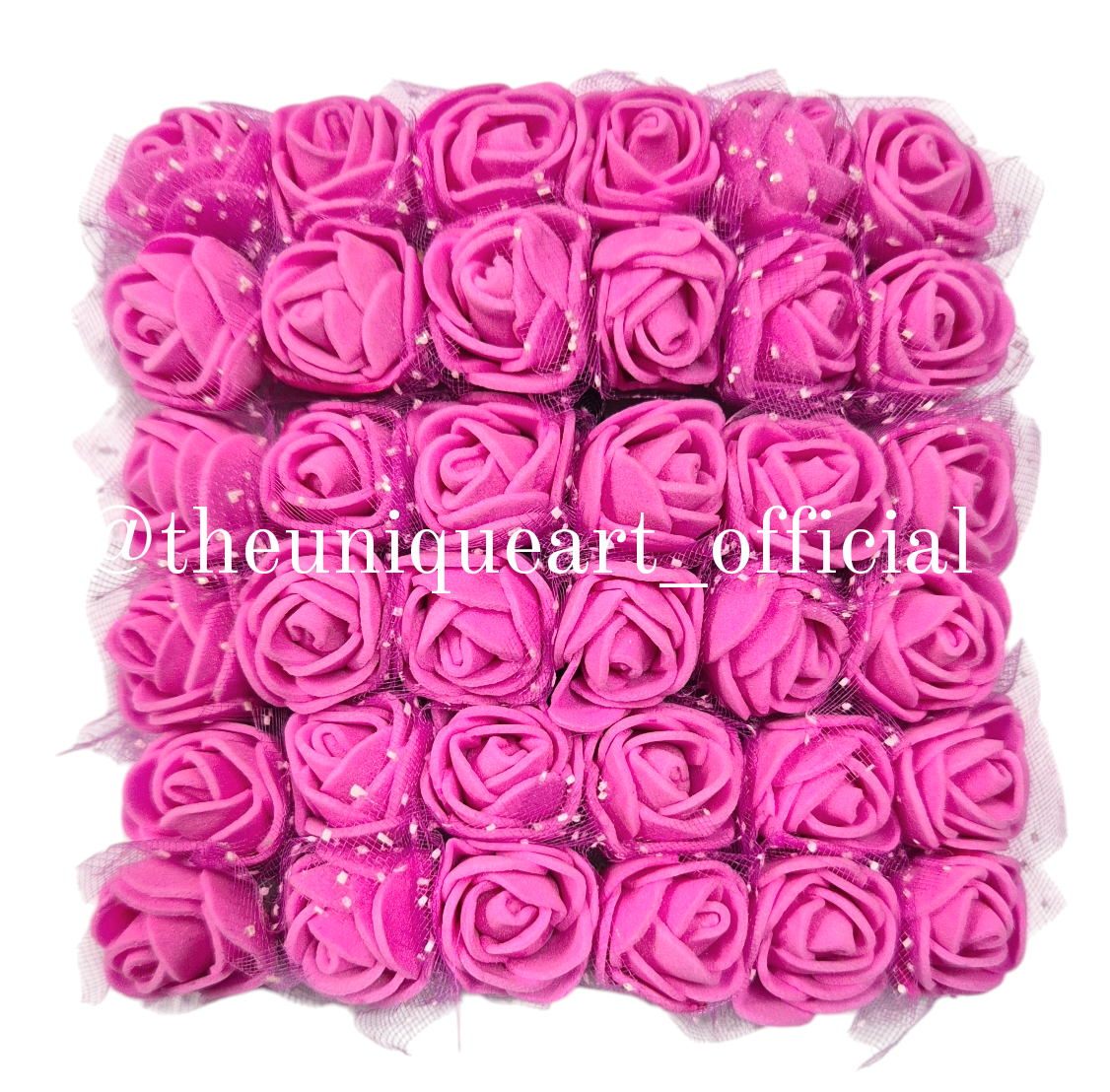 Foam Flower Pink D (12pcs)