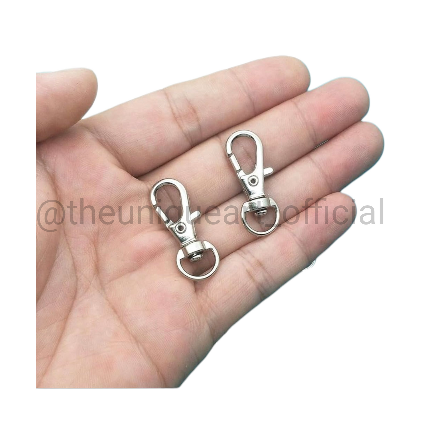 Silver Swivel Lobster Clasps: Alloy Key Chain Purse Clip