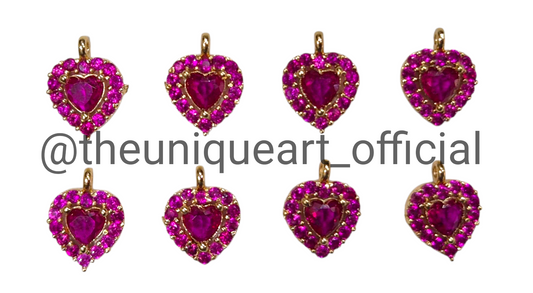 Heart Rani Pink Zircon High Quality AD Stone