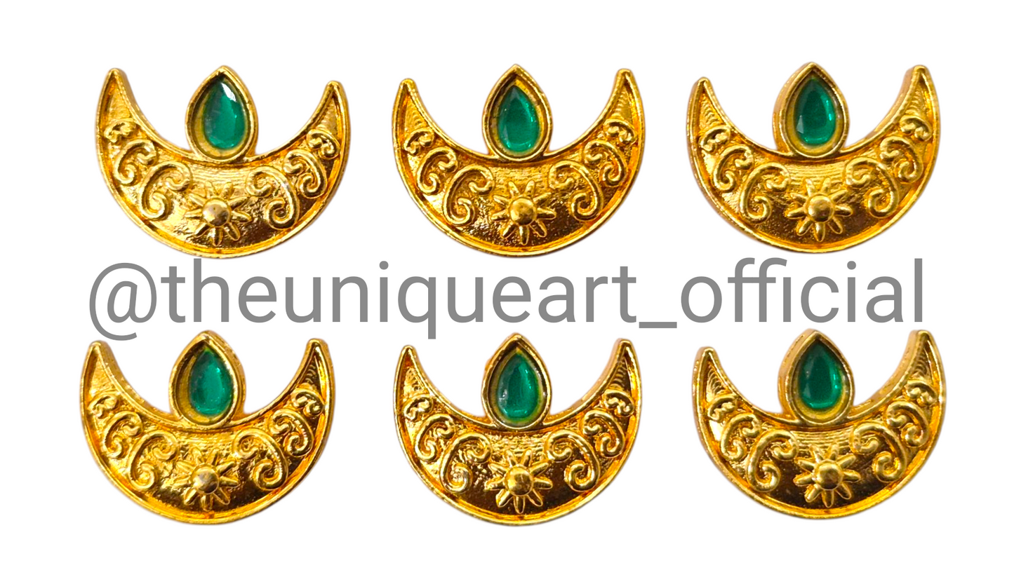 Moon Gold with Green Drop