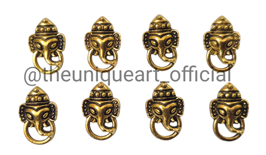 Ganesh Gold Metal Charm D6