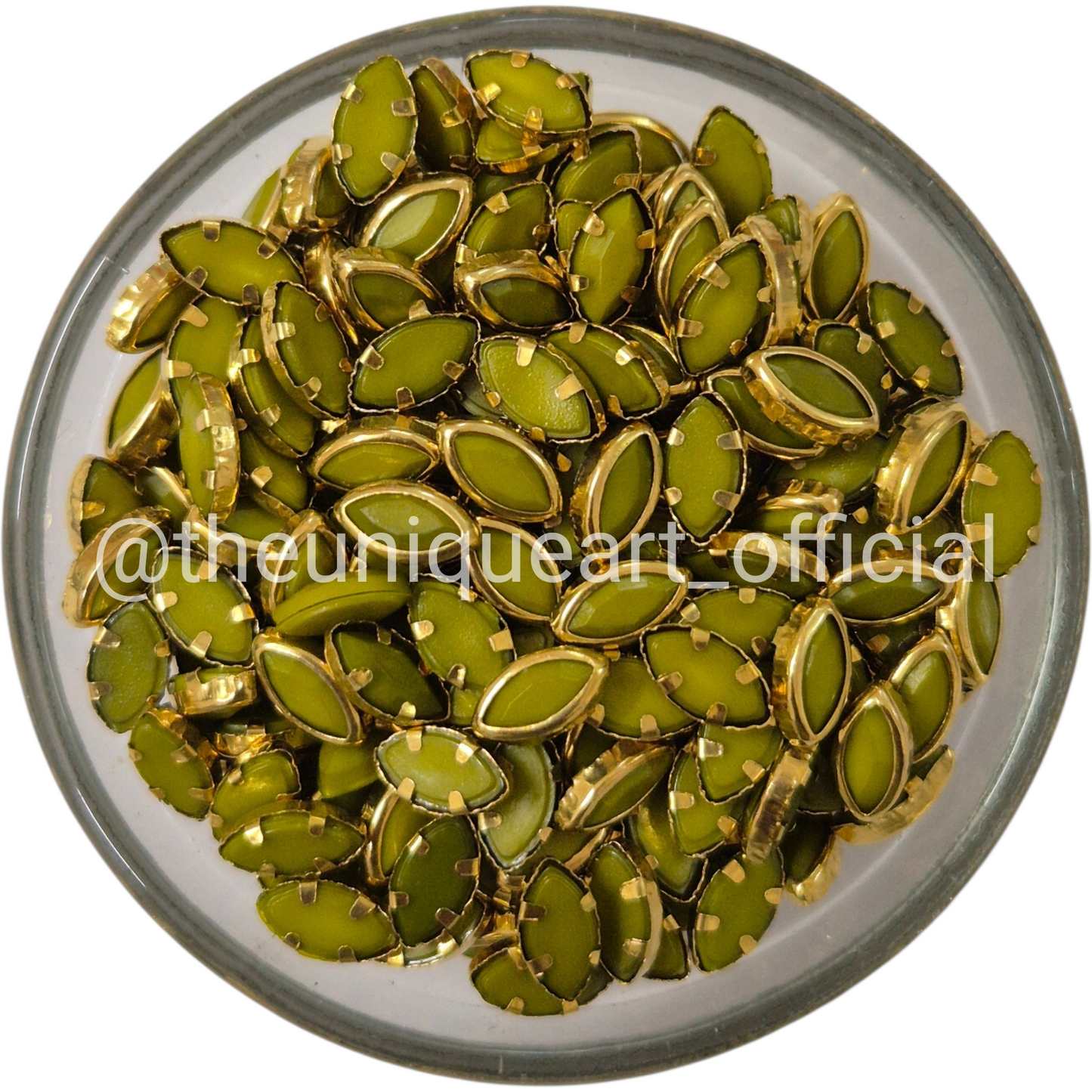 SP Olive Green Eye 8x4mm
