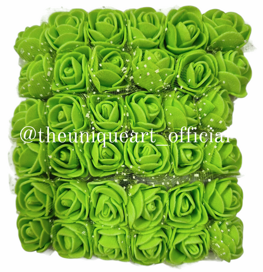 Foam Flower Light Green (12pcs)