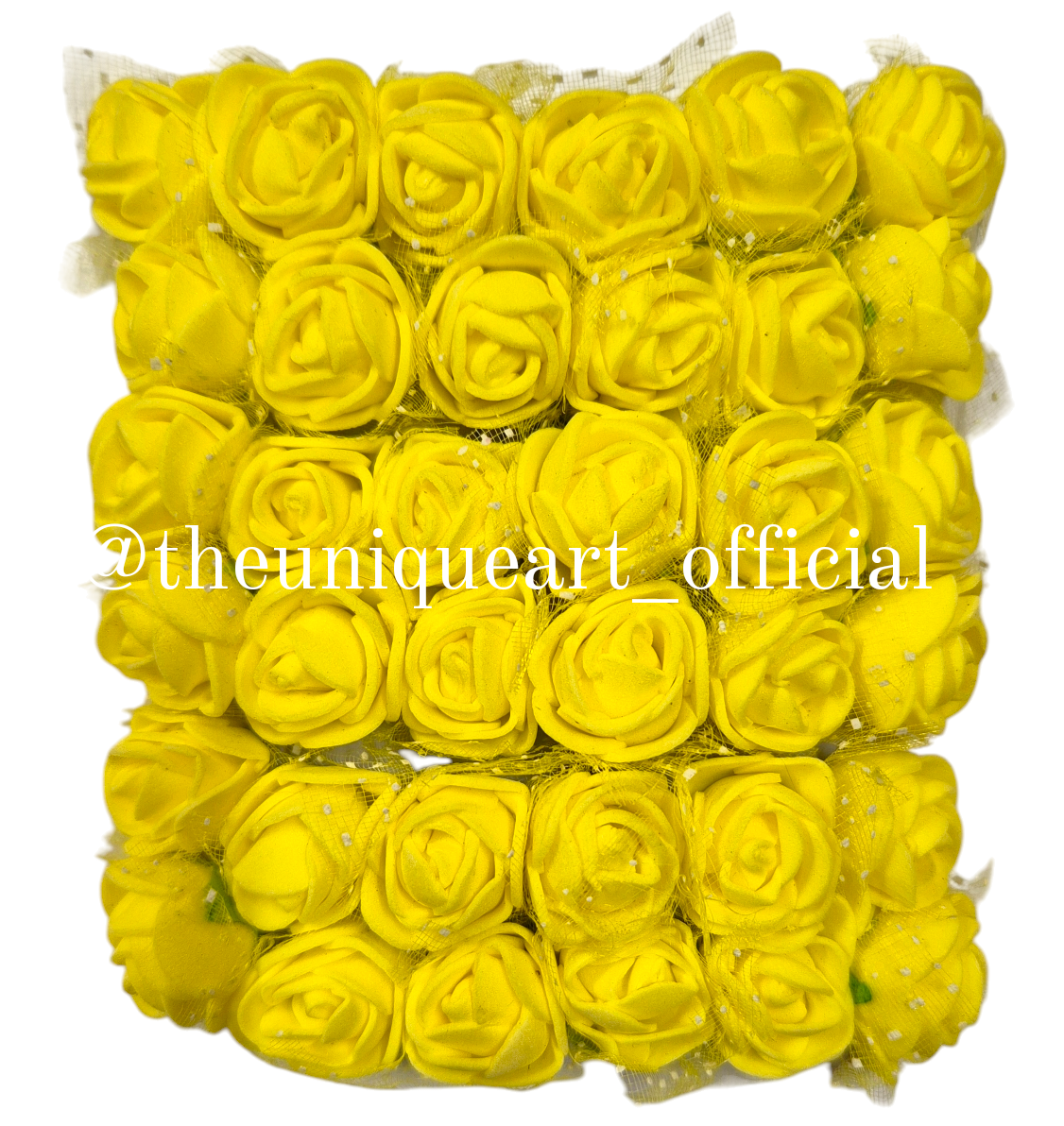 Foam Flower Yellow (12pcs)