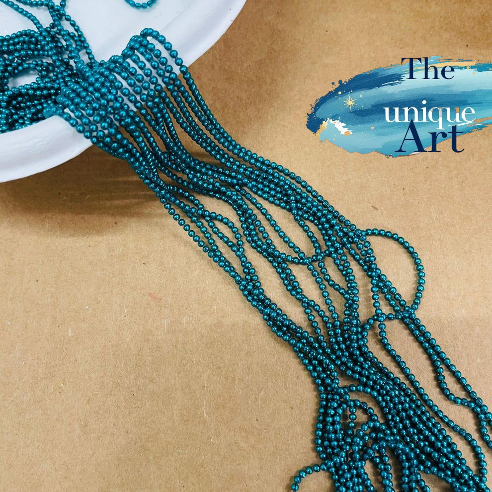 1.5mm Peacock Blue Ball Chain